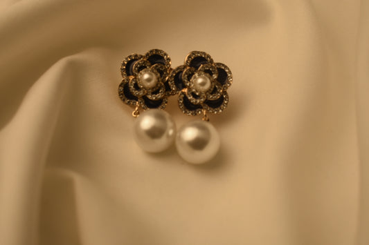 Royal Korean Camellia Earrings