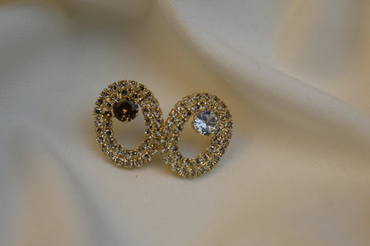 Royal Korean Donut Diamond Earrings