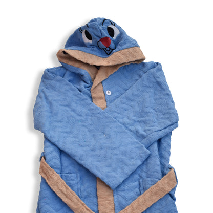 Kids Snuggle Softie Blue Bathrobe