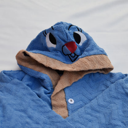 Kids Snuggle Softie Blue Bathrobe