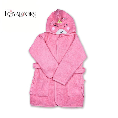 Royal Pink Unicorn Bathrobe